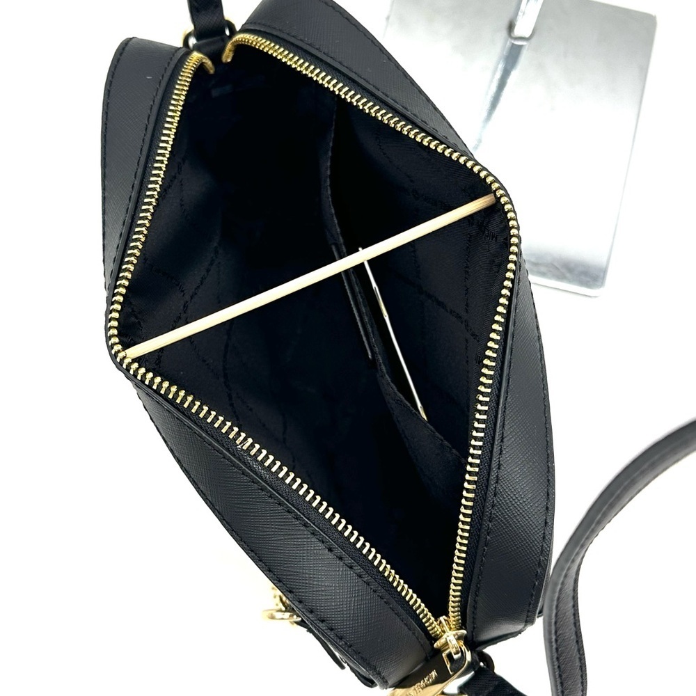 Michael Kors Large EW Zip Chain Xbody Crossbody Bag Black - Picture 9 of 12
